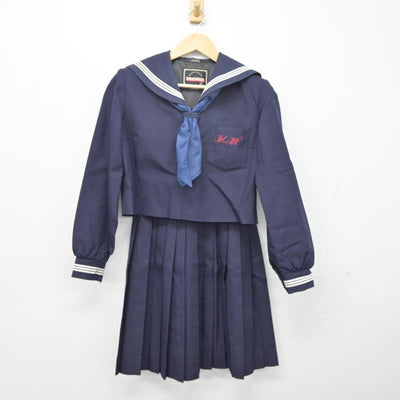 【中古】兵庫県 加古川東高等学校 女子制服 3点（セーラー服・スカート）sf027247