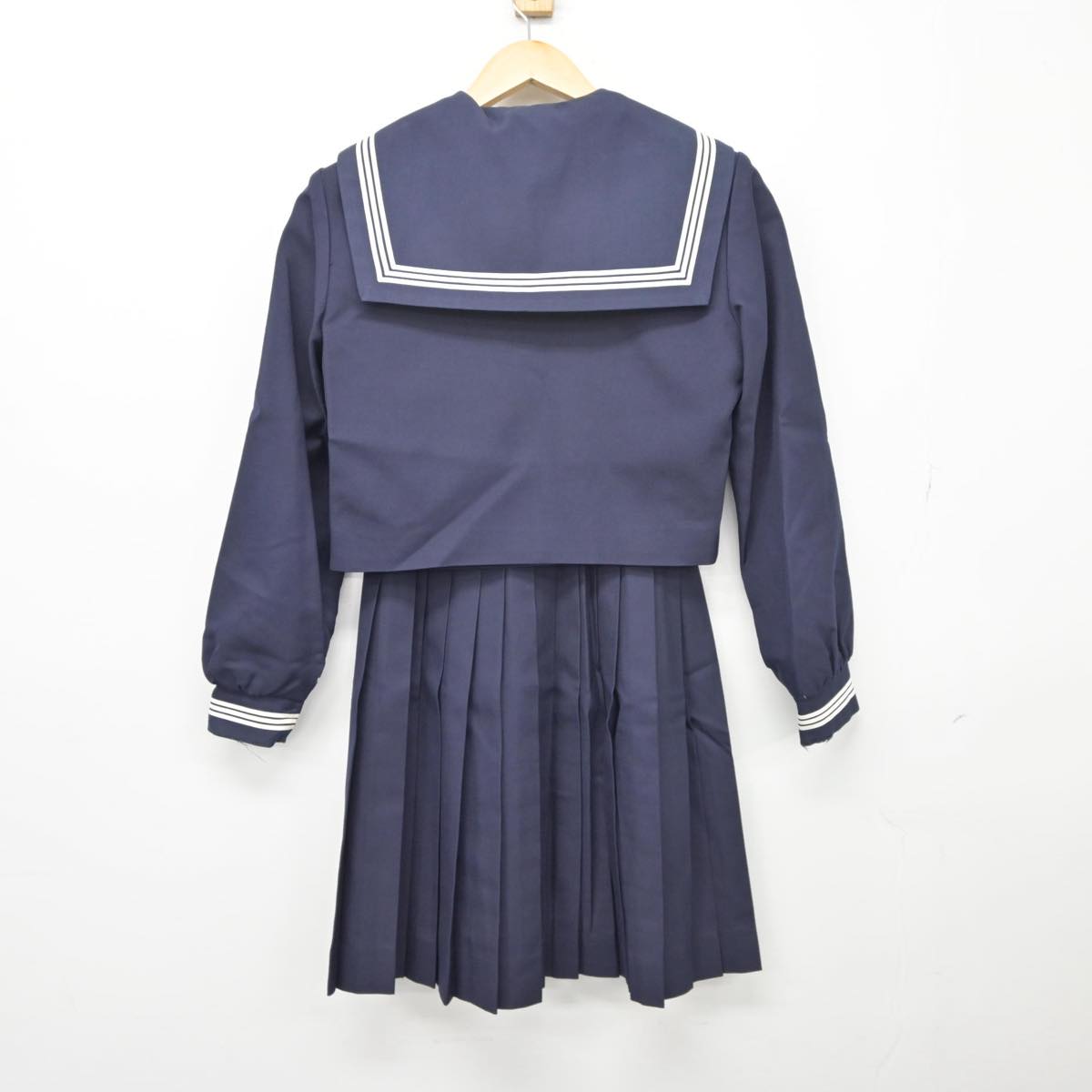 【中古】兵庫県 加古川東高等学校 女子制服 3点（セーラー服・スカート）sf027247