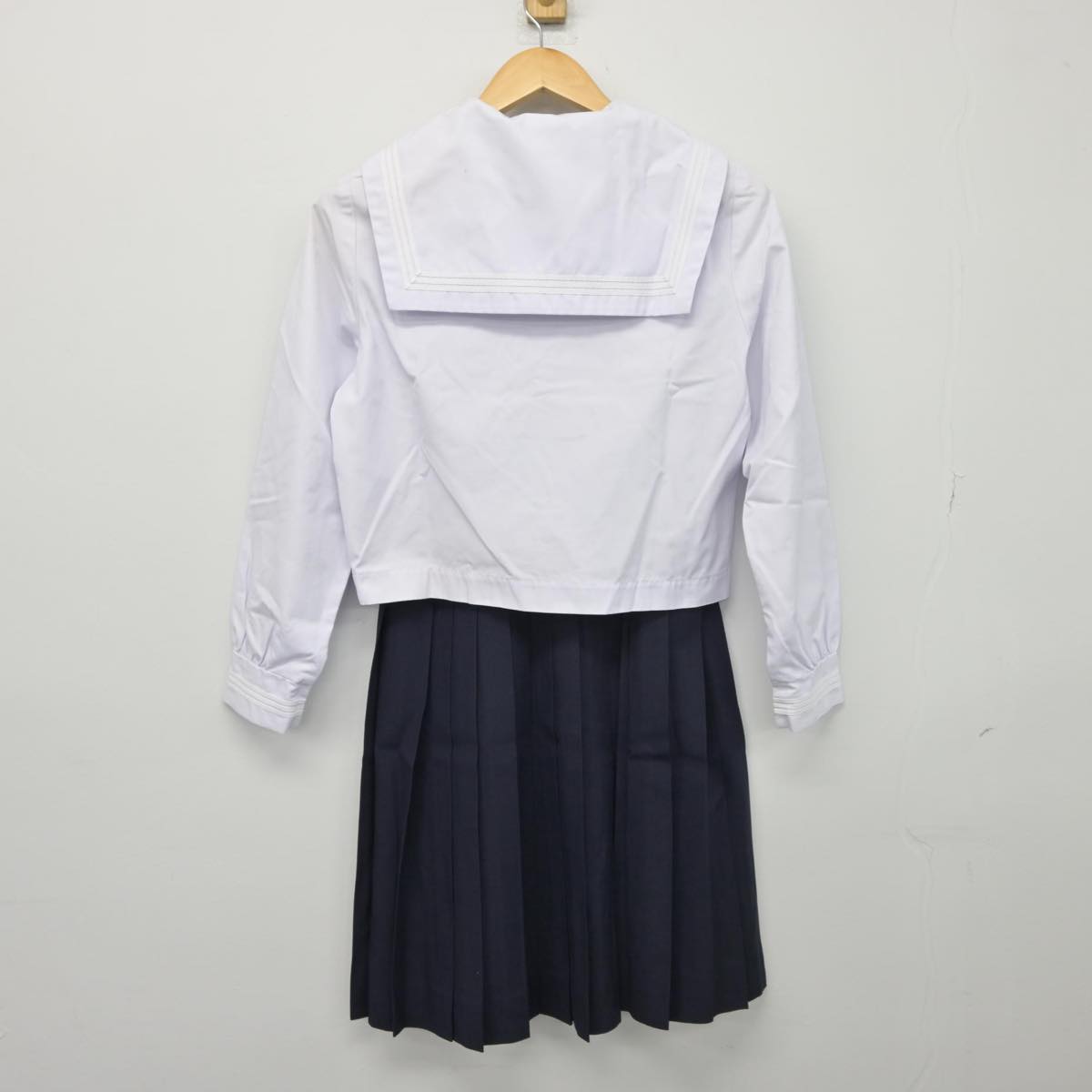 【中古】兵庫県 加古川東高等学校 女子制服 3点（セーラー服・スカート）sf027248