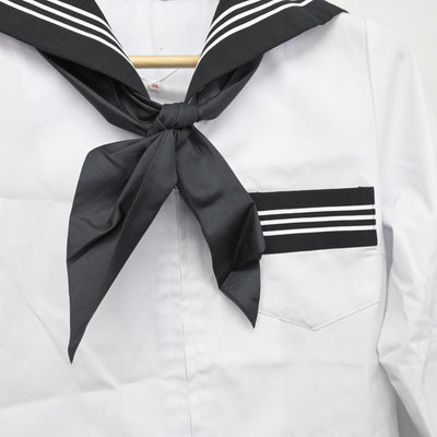 【中古】三重県 松阪高等学校 女子制服 3点（セーラー服・スカート）sf027257