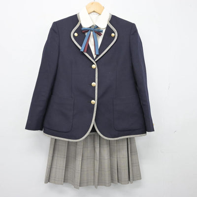 【中古】栃木県 茂木高等学校 女子制服 4点（ブレザー・シャツ・スカート）sf027284