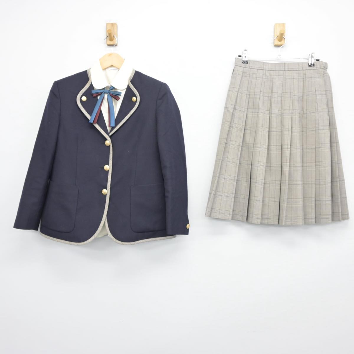 【中古】栃木県 茂木高等学校 女子制服 4点（ブレザー・シャツ・スカート）sf027284