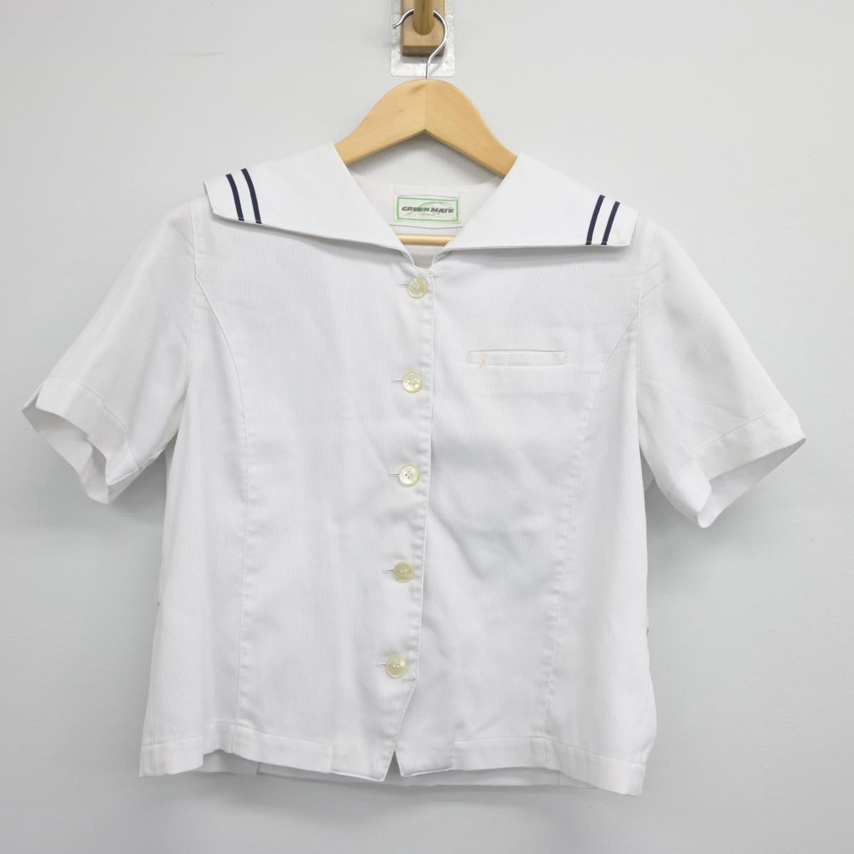 【中古】栃木県 茂木高等学校 女子制服 2点（セーラー服・スカート）sf027286