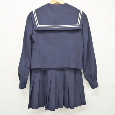 【中古】愛知県 津島高等学校 女子制服 4点（セーラー服・スカート）sf027298