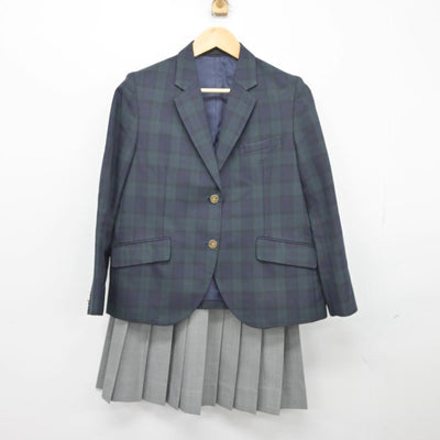 【中古】長崎県 長崎日大高等学校 女子制服 2点（ブレザー・スカート）sf027308