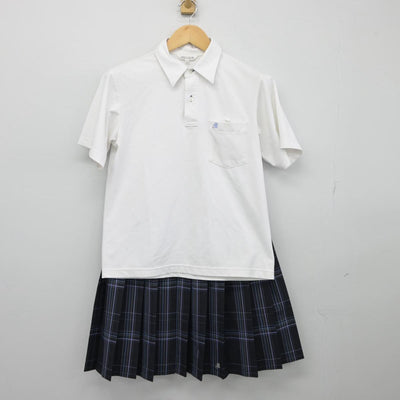 【中古】大阪府 茨田中学校 女子制服 2点（シャツ・スカート）sf027311