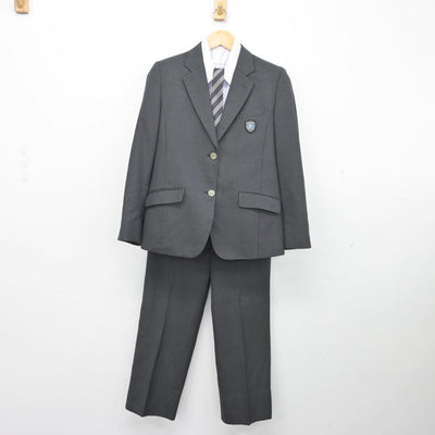 【中古】神奈川県 有馬高等学校 女子制服 5点（ブレザー・シャツ・ズボン）sf027312