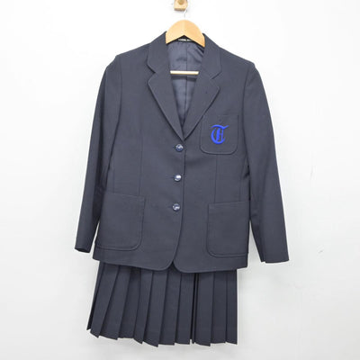 【中古】東京都 つくし野中学校 女子制服 2点（ブレザー・スカート）sf027326