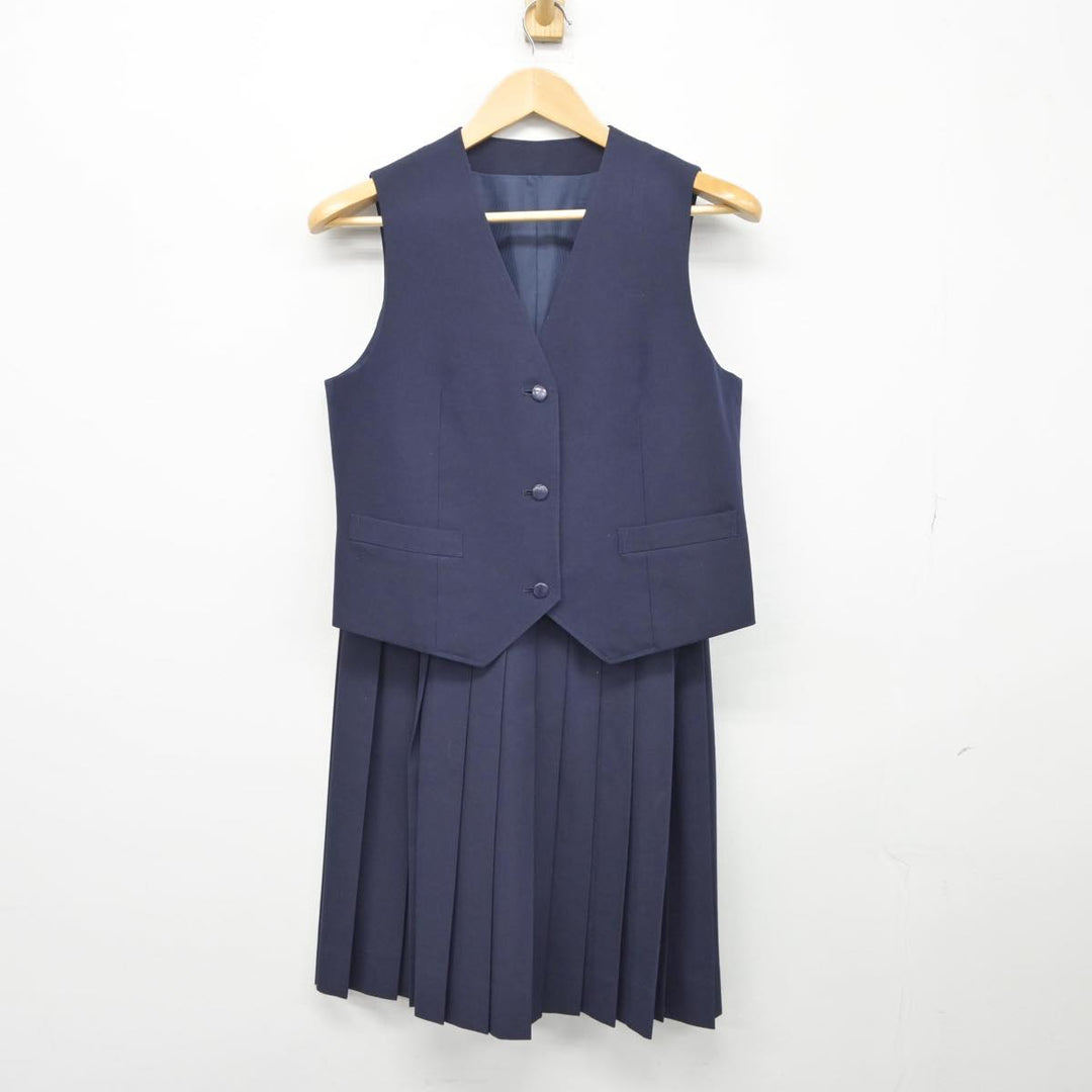 【中古制服】東京都 つくし野中学校 女子制服 2点（ベスト・スカート）sf027327【リサイクル学生服】 | 中古制服通販パレイド