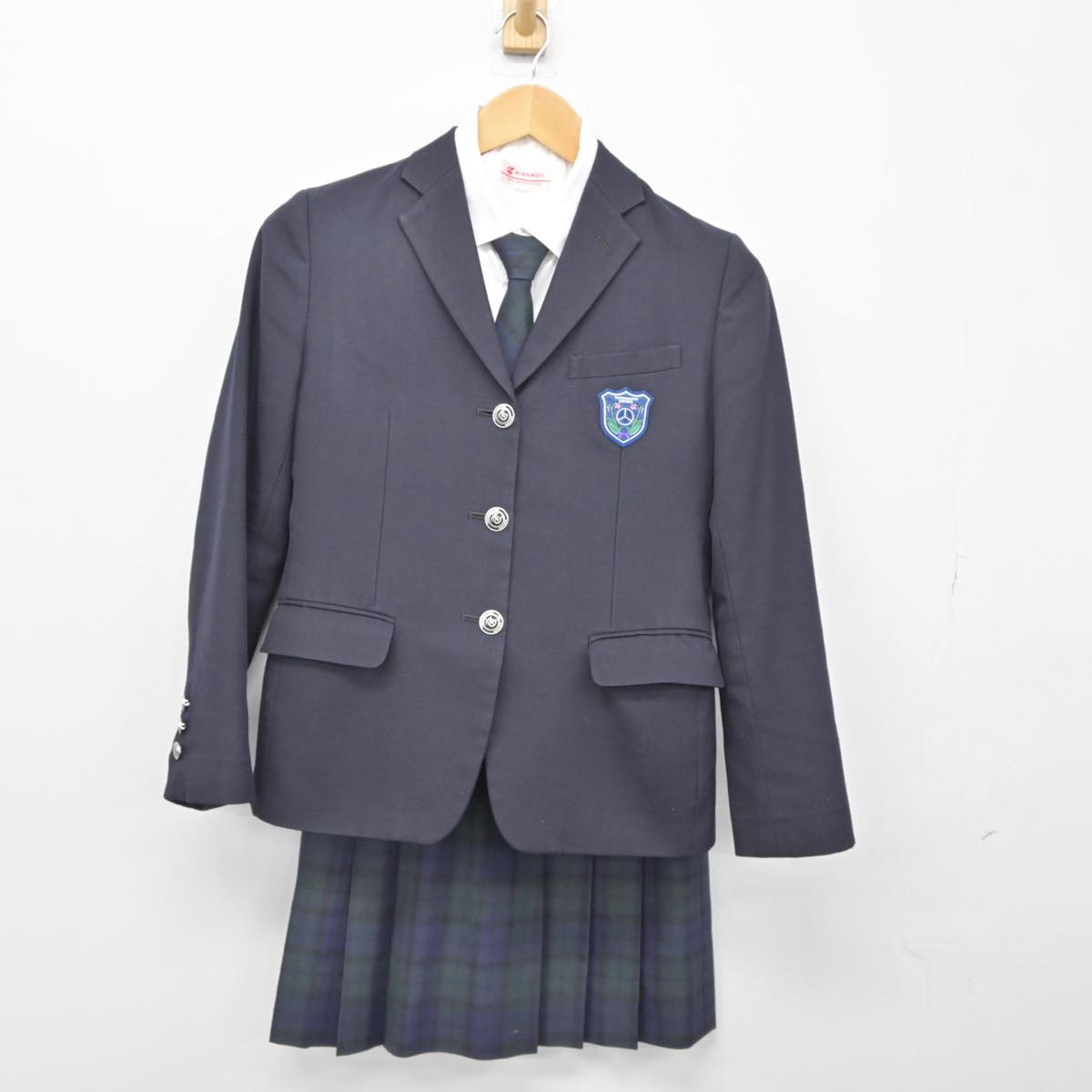 【中古】東京都 トキワ松学園高等学校 女子制服 5点（ブレザー・ニット・シャツ・スカート）sf027332