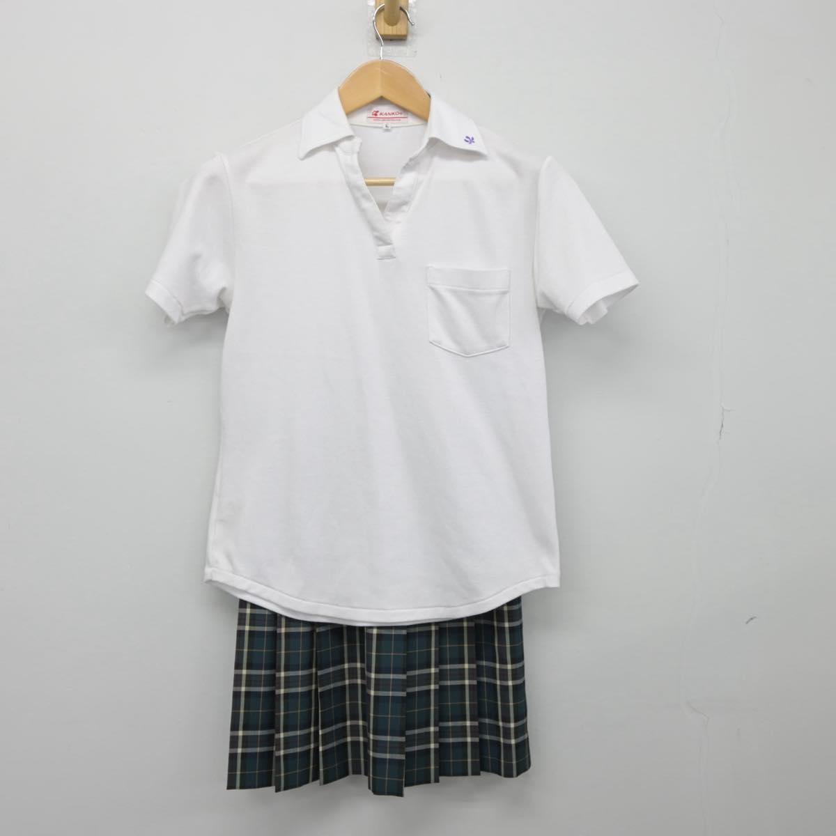 【中古】東京都 トキワ松学園高等学校 女子制服 3点（シャツ・スカート）sf027333