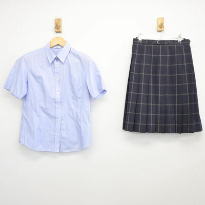 【中古】茨城県 高萩清松高等学校 女子制服 2点（シャツ・スカート）sf027385