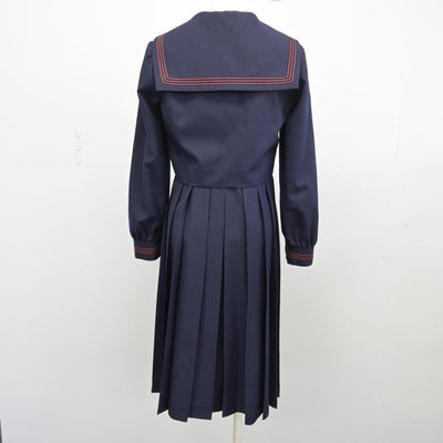 【中古】福岡県 福岡女学院中学校 女子制服 3点（セーラー服・ジャンパースカート）sf027386