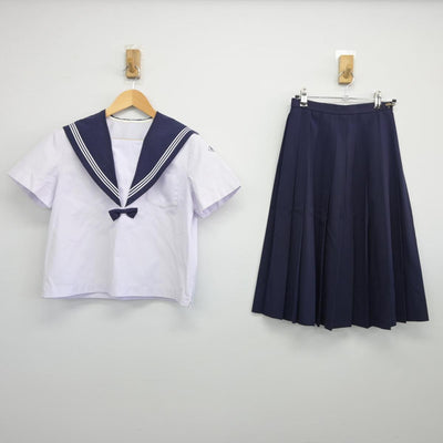 【中古】佐賀県 武雄中学校 女子制服 2点（セーラー服・スカート）sf027400