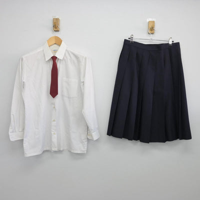 【中古】佐賀県 鹿島高等学校 女子制服 6点（ブレザー・ベスト・シャツ・スカート）sf027404