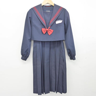 【中古】福岡県 春日野中学校 女子制服 3点（セーラー服・ジャンパースカート）sf027407