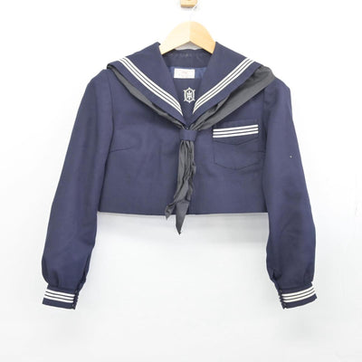 【中古】鹿児島県 出水中学校 女子制服 2点（セーラー服）sf027411