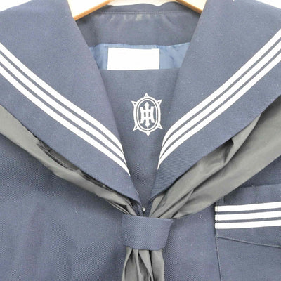 【中古】鹿児島県 出水中学校 女子制服 2点（セーラー服）sf027411