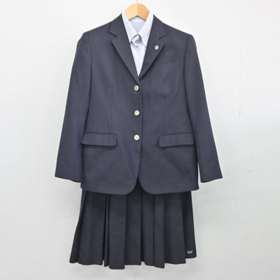 【中古】熊本県 千原台高等学校 女子制服 3点（ブレザー・シャツ・スカート）sf027419