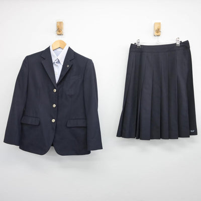 【中古】熊本県 千原台高等学校 女子制服 3点（ブレザー・シャツ・スカート）sf027419