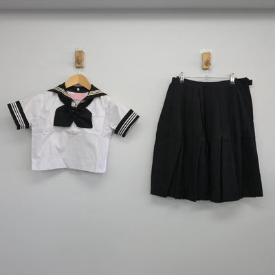 【中古】東京都 富士見中学校 女子制服 3点（セーラー服・スカート）sf027422