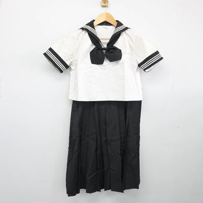 【中古】東京都 富士見中学校 女子制服 3点（セーラー服・スカート）sf027423