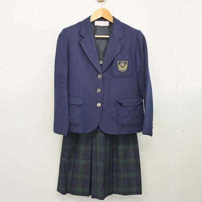 【中古】熊本県 東稜高等学校 女子制服 4点（ブレザー・ベスト・スカート）sf027424