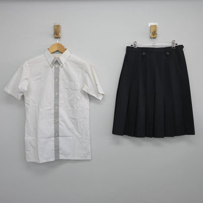 【中古】大阪府 摂津高等学校 女子制服 3点（シャツ・シャツ・スカート）sf027432