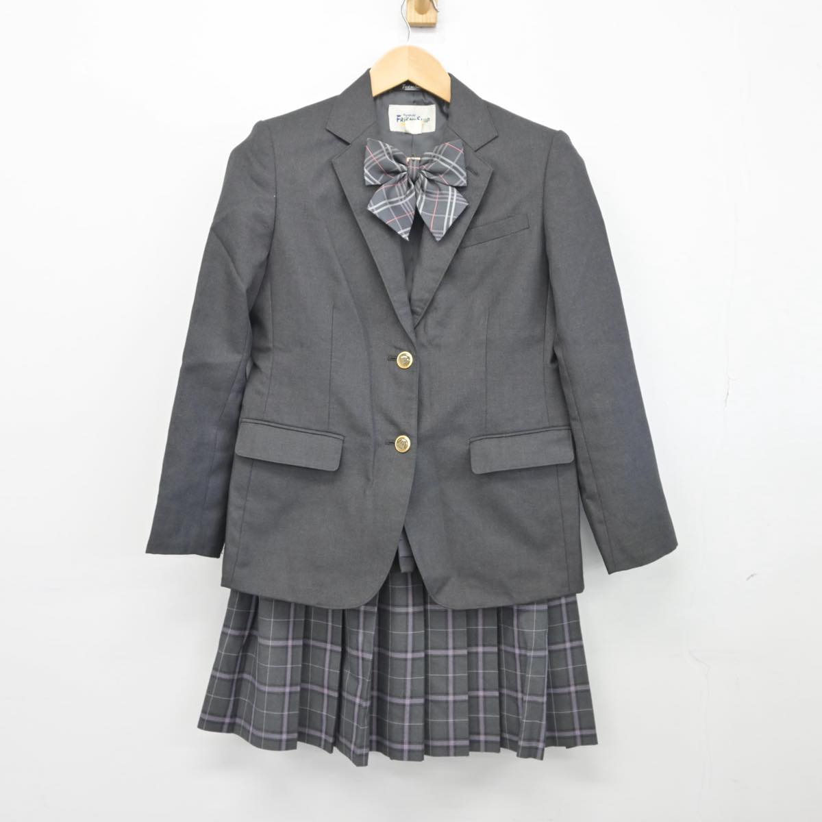 【中古】東京都 新田学園 女子制服 3点（ブレザー・スカート）sf027446