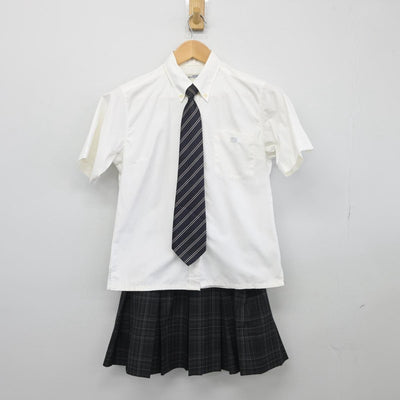 【中古】大阪府 阿武野高等学校 女子制服 4点（シャツ・スカート）sf027450