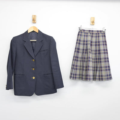 【中古】大阪府 川西中学校 女子制服 2点（ブレザー・スカート）sf027453