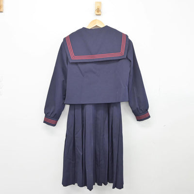 【中古】青森県 十和田中学校 女子制服 3点（セーラー服・ジャンパースカート）sf027456