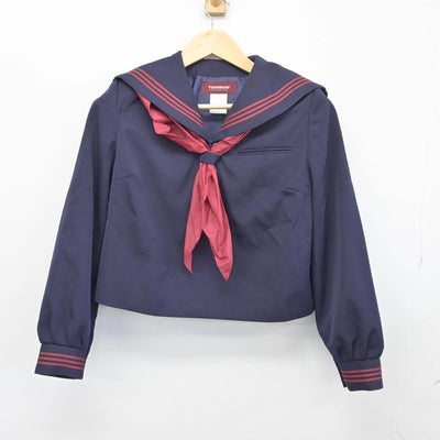 【中古】青森県 十和田中学校 女子制服 3点（セーラー服・ジャンパースカート）sf027456