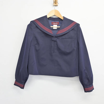 【中古】青森県 十和田中学校 女子制服 3点（セーラー服・シャツ）sf027457