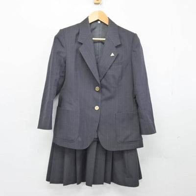 【中古】石川県 金沢商業高等学校 女子制服 2点（ブレザー・スカート）sf027474