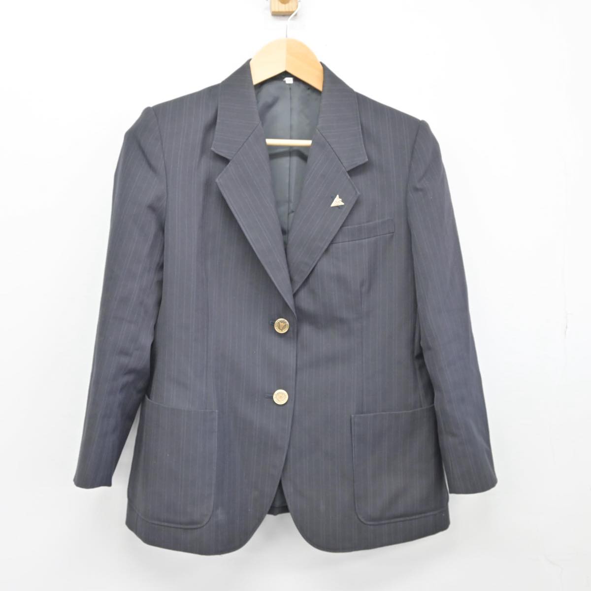 【中古】石川県 金沢商業高等学校 女子制服 2点（ブレザー・スカート）sf027474