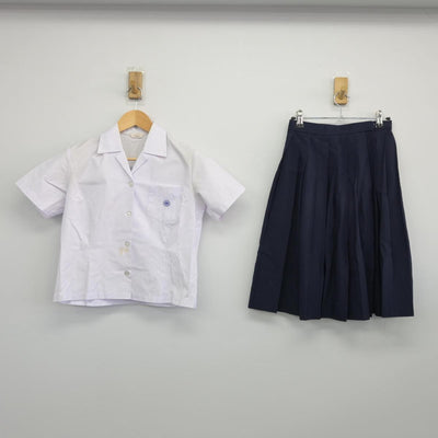 【中古】石川県 野田中学校/旧モデル 女子制服 2点（シャツ・スカート）sf027493