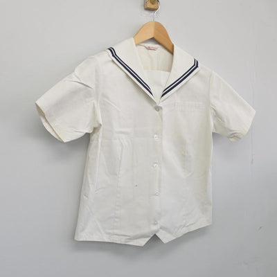 【中古】佐賀県 鹿島高等学校 女子制服 1点（セーラー服）sf027496