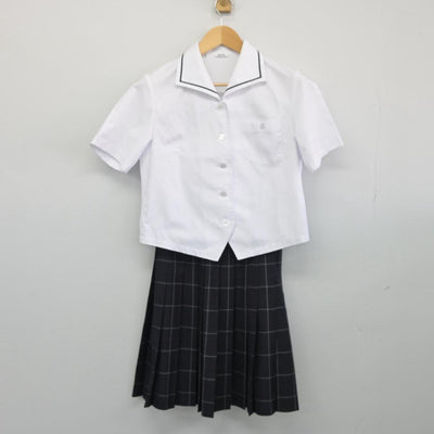 【中古】静岡県 富士見高等学校 女子制服 3点（シャツ・スカート）sf027497