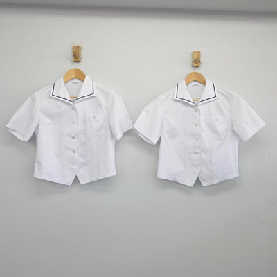 【中古】静岡県 富士見高等学校 女子制服 3点（シャツ・スカート）sf027497