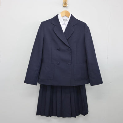 【中古】神奈川県 湘洋中学校 女子制服 5点（ブレザー・シャツ・ベスト・スカート）sf027501