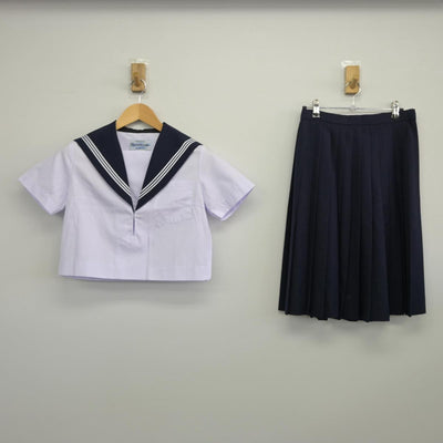 【中古】愛知県 瑞陵高等学校 女子制服 2点（セーラー服・スカート）sf027502