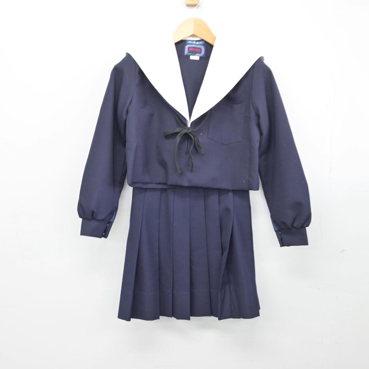 【中古】愛知県 瑞陵高等学校 女子制服 3点（セーラー服・スカート）sf027504