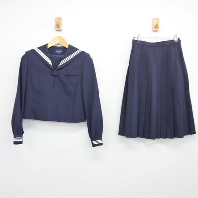 【中古】北海道 柏陽中学校 女子制服 2点（セーラー服・スカート）sf027507