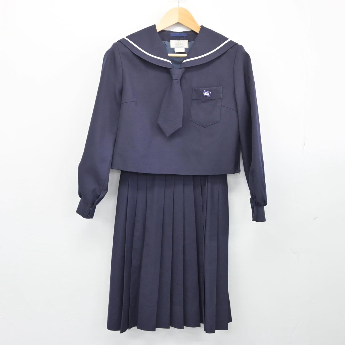 【中古】北海道 札幌大谷高等学校 女子制服 4点（セーラー服・スカート）sf027509