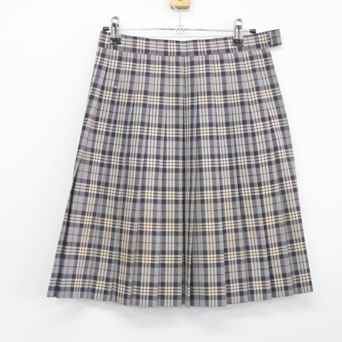 【中古】静岡県 静岡サレジオ高等学校 女子制服 2点（ベスト・スカート）sf027517