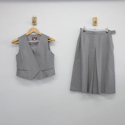 【中古】北海道 厚別南中学校 女子制服 4点（ブレザー・ベスト・スカート）sf027522