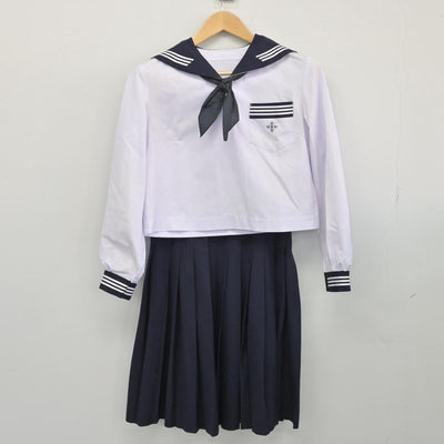 【中古】茨城県 鉾田第二高等学校 女子制服 3点（セーラー服・スカート）sf027528