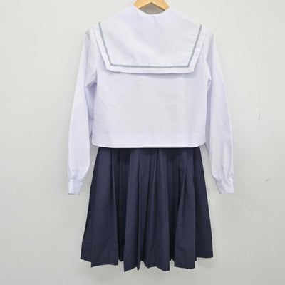 【中古】愛知県 知立高等学校 女子制服 3点（セーラー服・スカート）sf027530