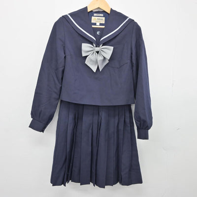 【中古】愛知県 知立高等学校 女子制服 3点（セーラー服・スカート）sf027531